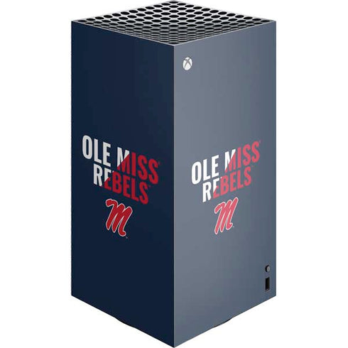 University of Mississippi Ole Miss Rebels XBox Series X Digital Edition Console Skin